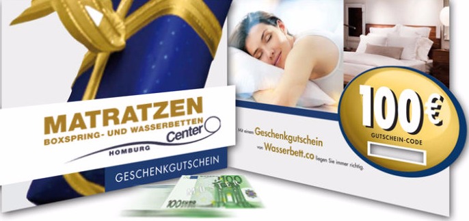 Gutscheine für Bettenzubehör oder Wasserbett... Gutscheine für Bettenzubehör oder Wasserbett...